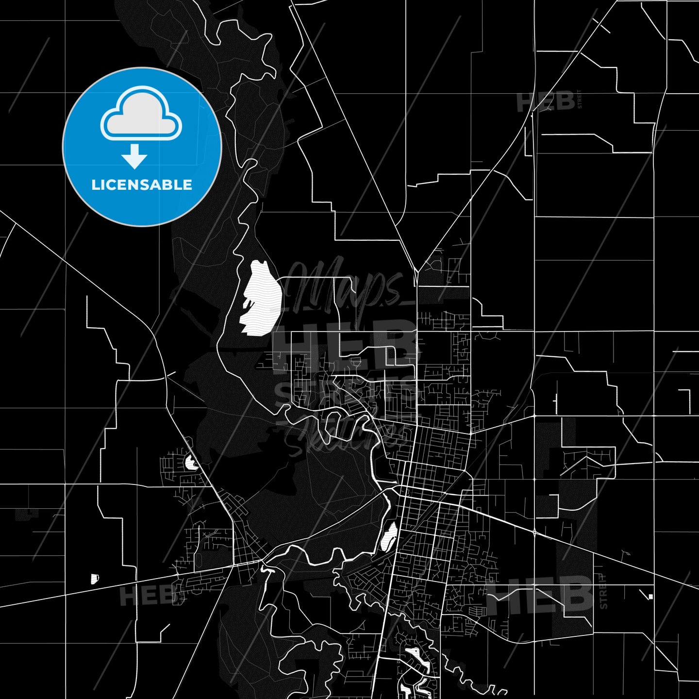 Shepparton–Mooroopna, Australia PDF map
