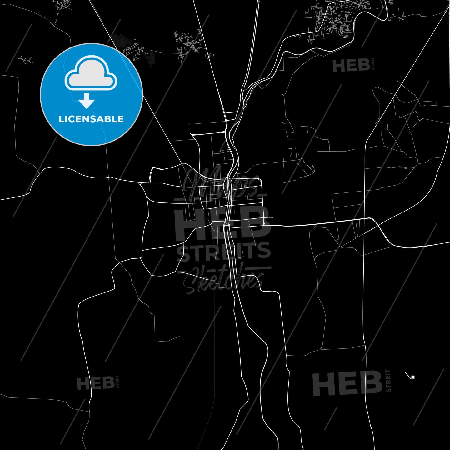 Shibin al Kawm, Egypt PDF map