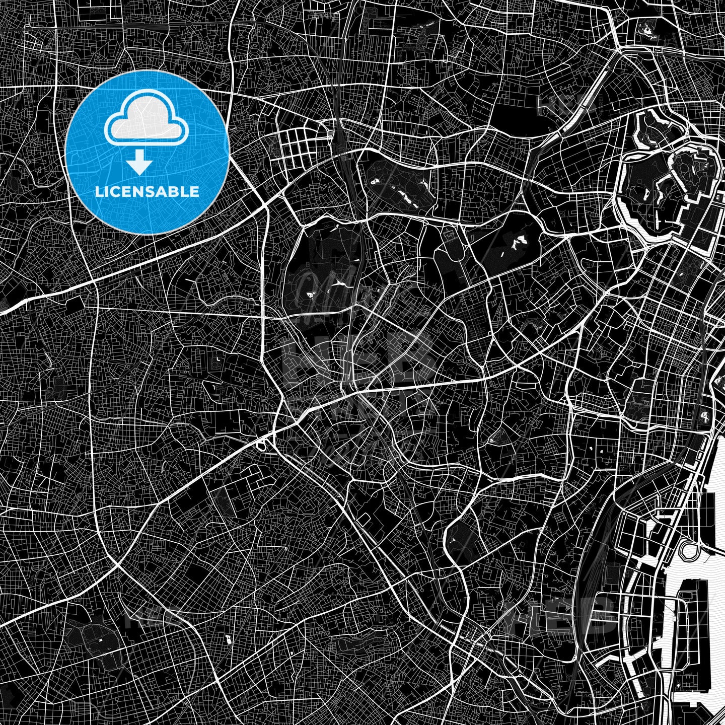 Shibuya, Japan PDF map