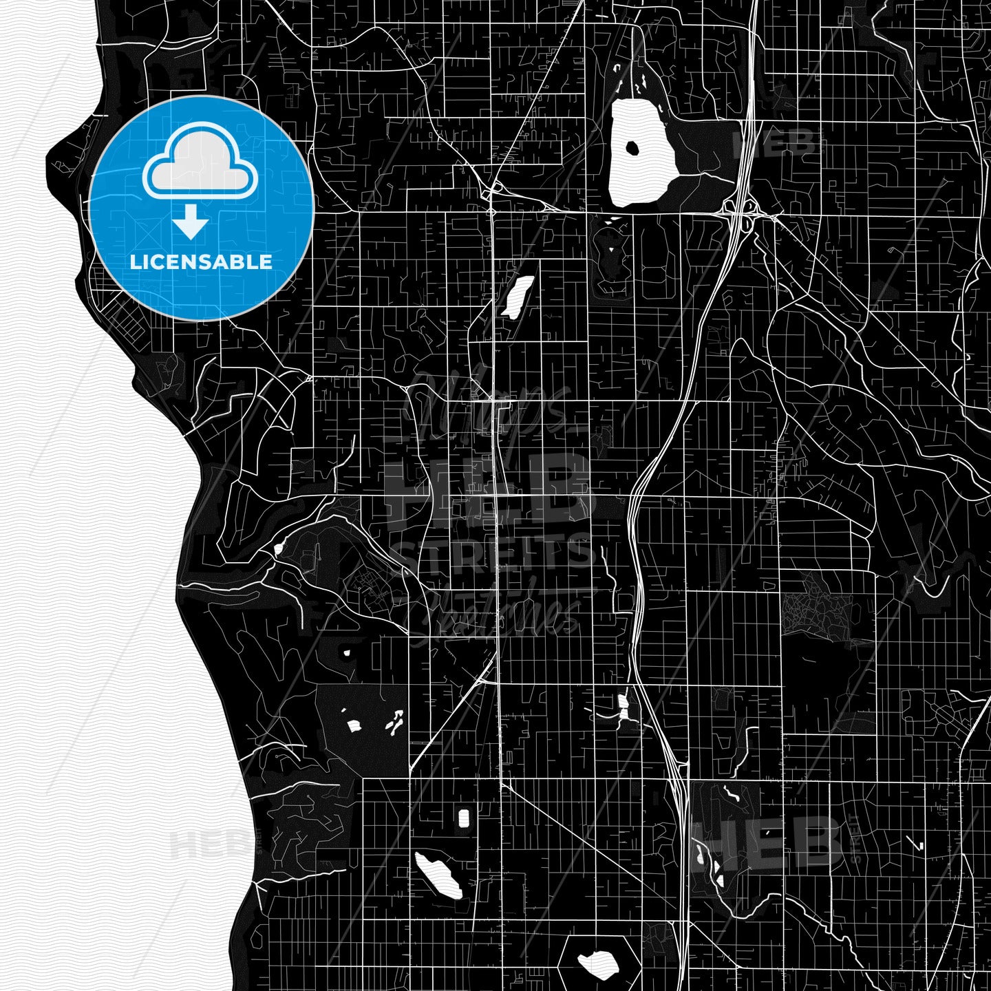 Shoreline, Washington, United States, PDF map