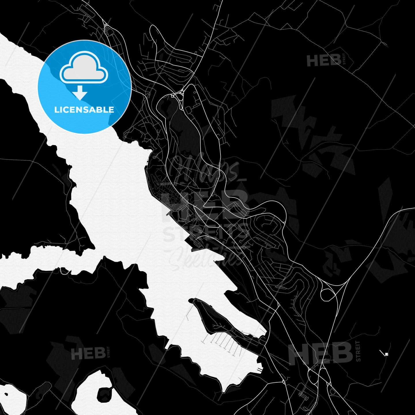 Šibenik, Croatia PDF map
