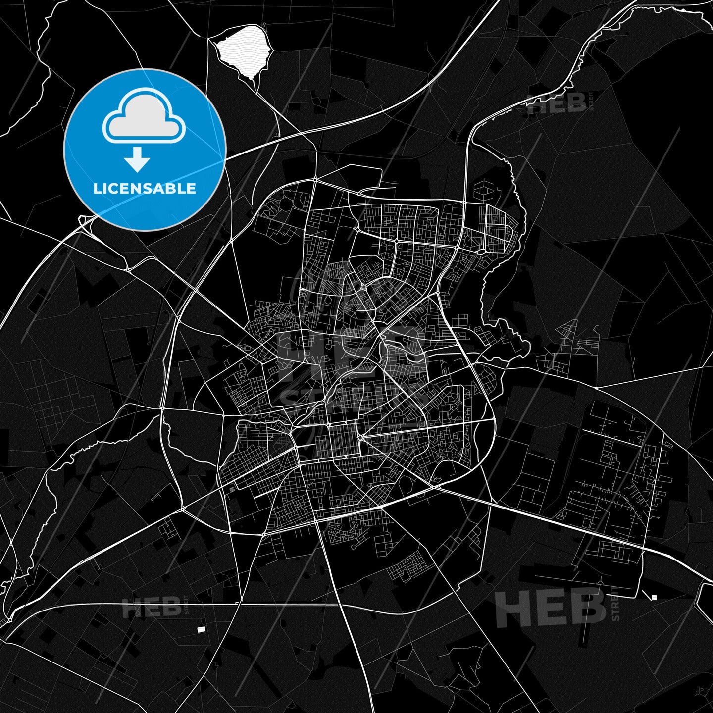 Sidi Bel Abbes, Algeria PDF map