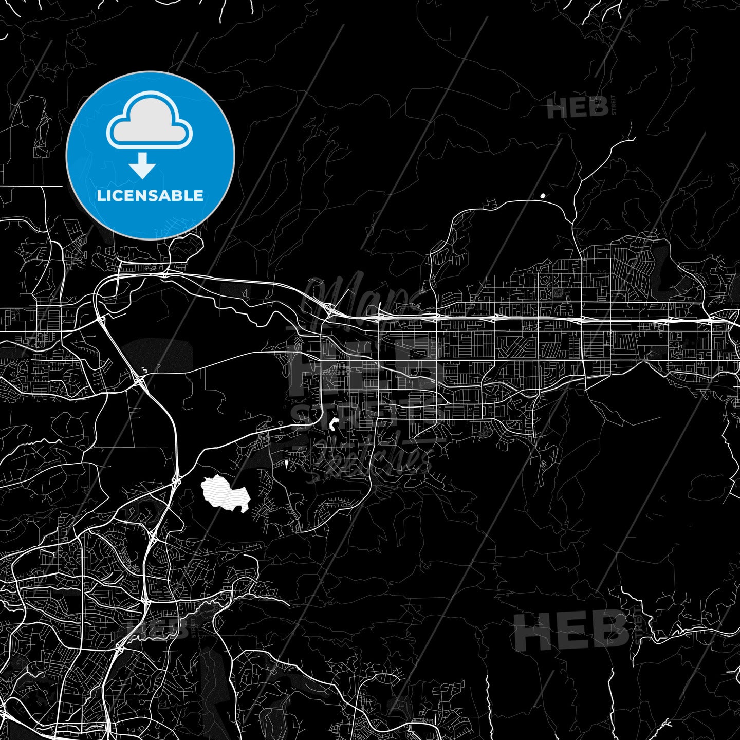 Simi Valley, California, United States, PDF map