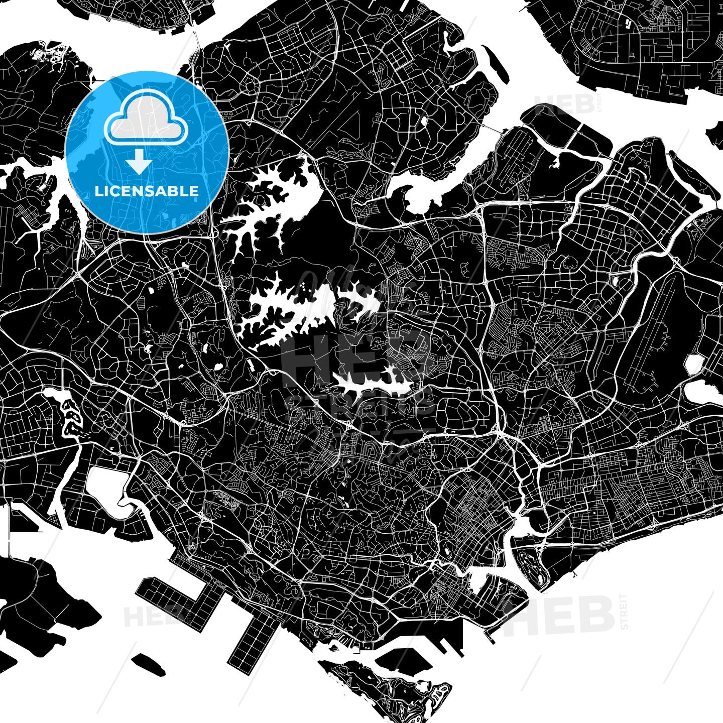 Singapore Singapore map