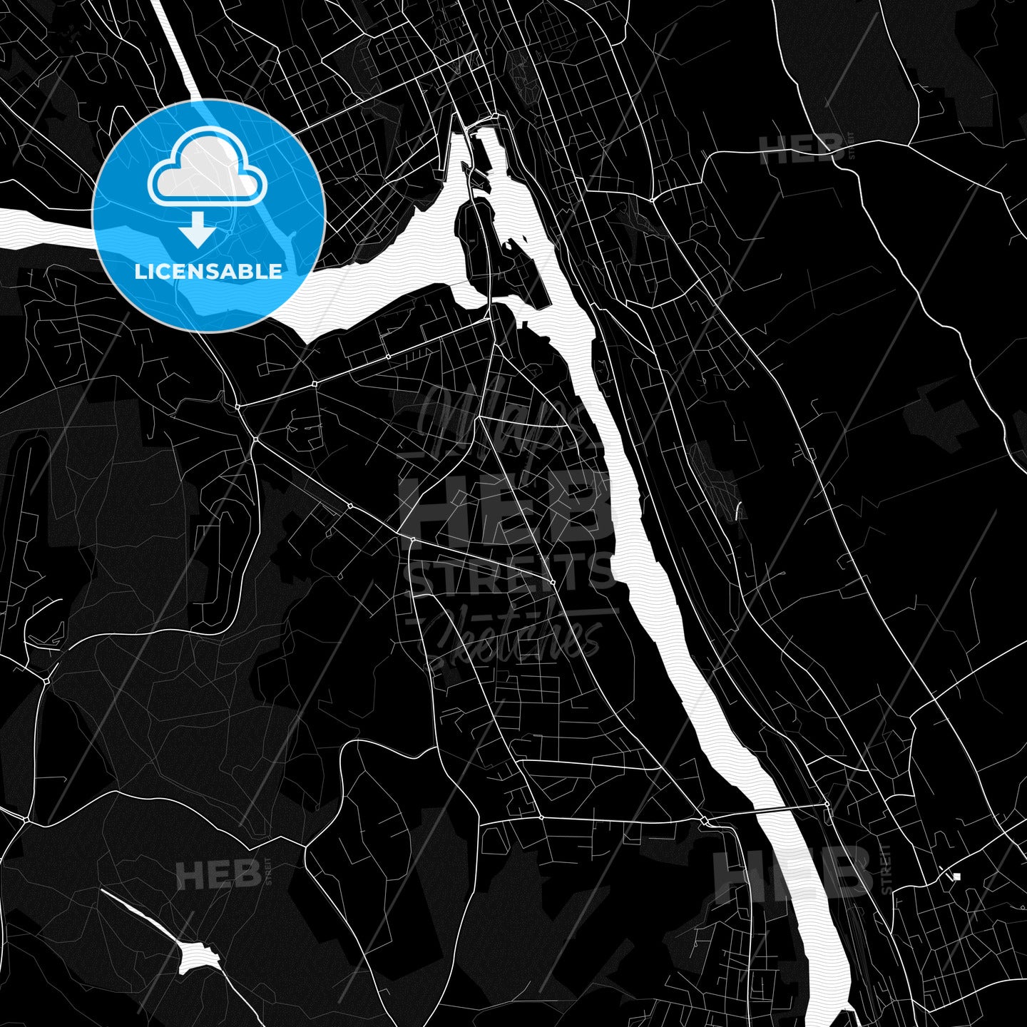 Skien, Norway PDF map