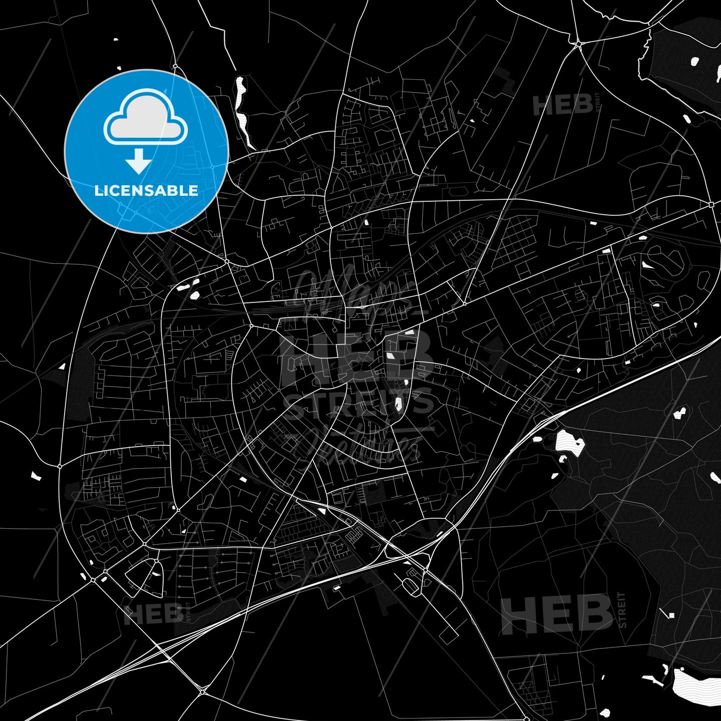 Slagelse, Denmark PDF map