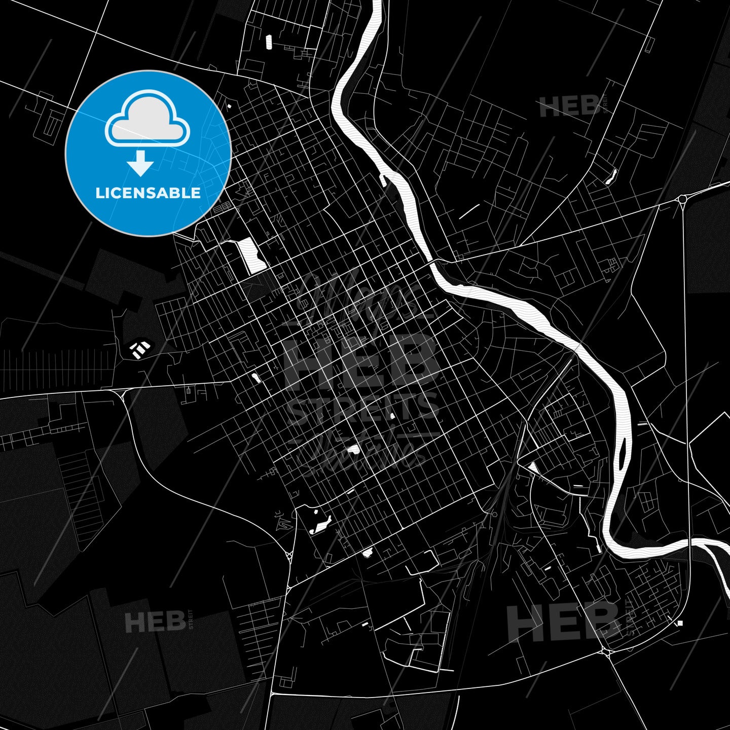 Slavyansk-na-Kubani, Russia PDF map
