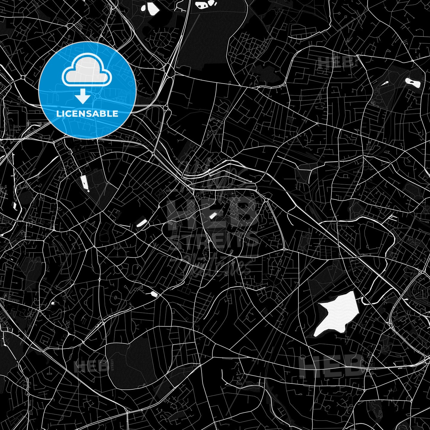 Smethwick, England PDF map