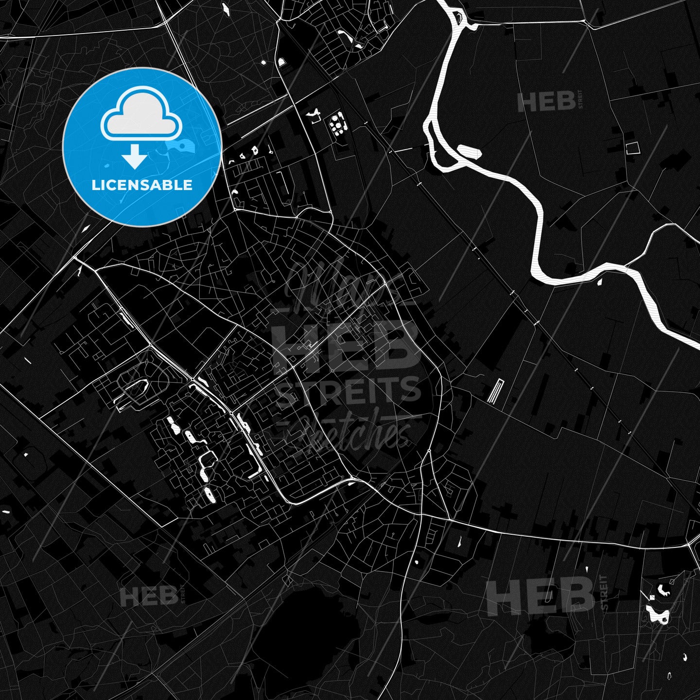 Soest, Netherlands PDF map