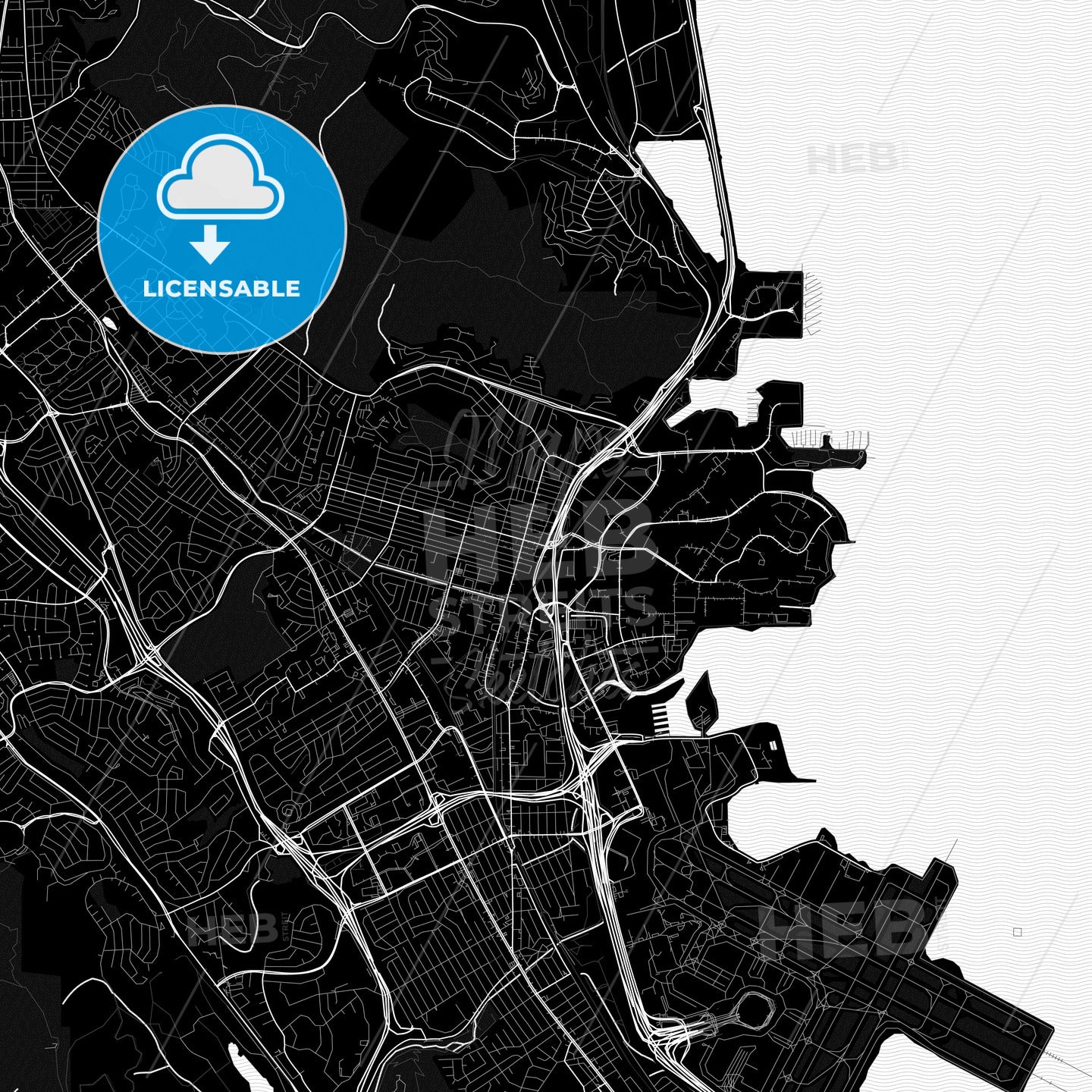 South San Francisco, California, United States, PDF map