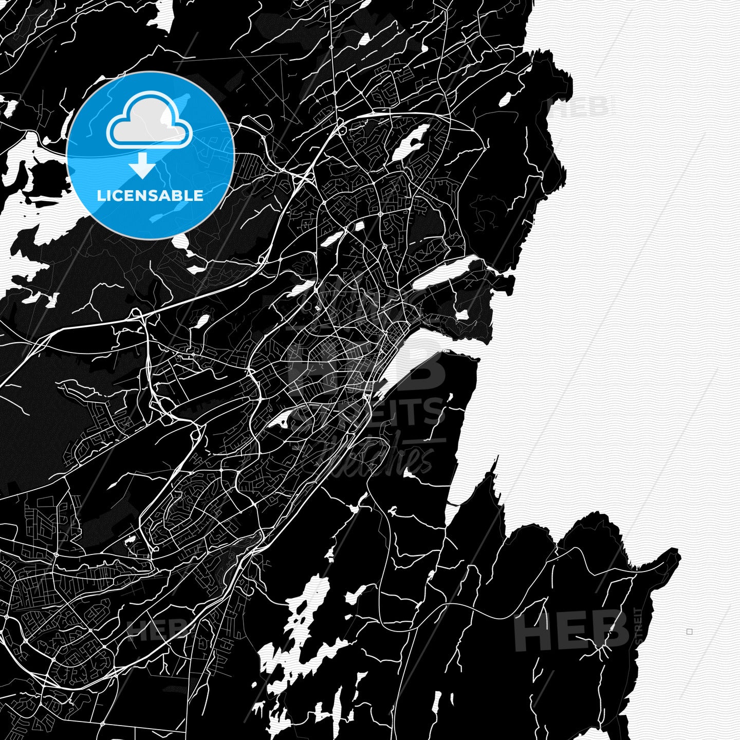 St Johns, Canada PDF map