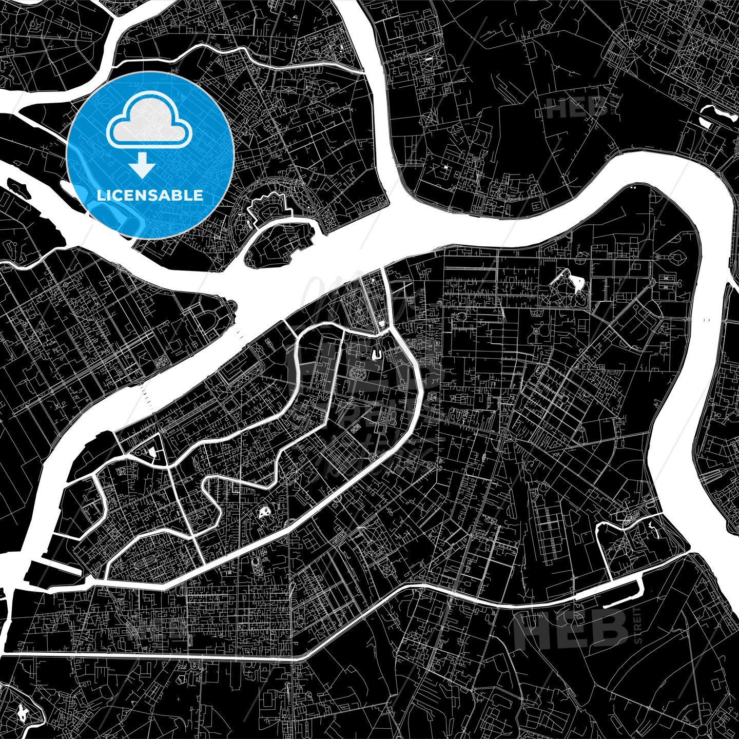 St Petersburg Russia map