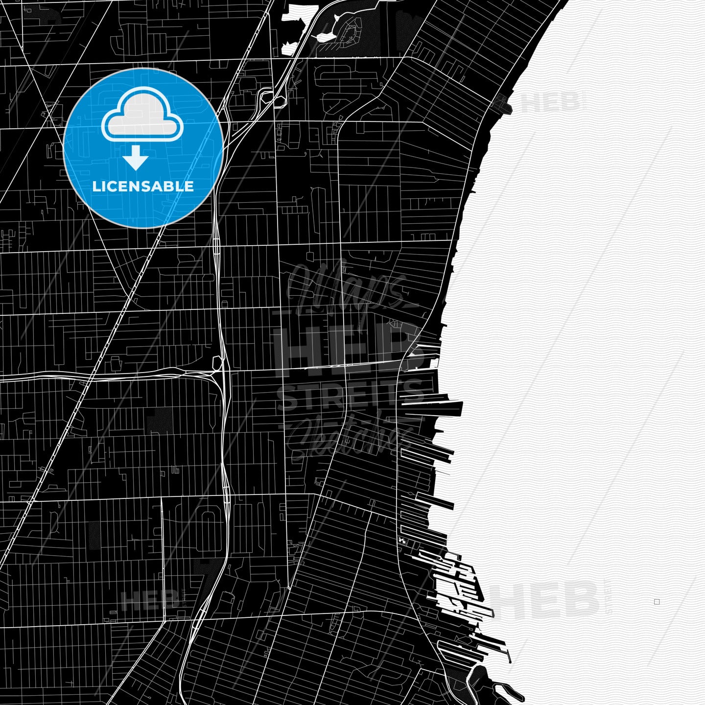 St. Clair Shores, Michigan, United States, PDF map