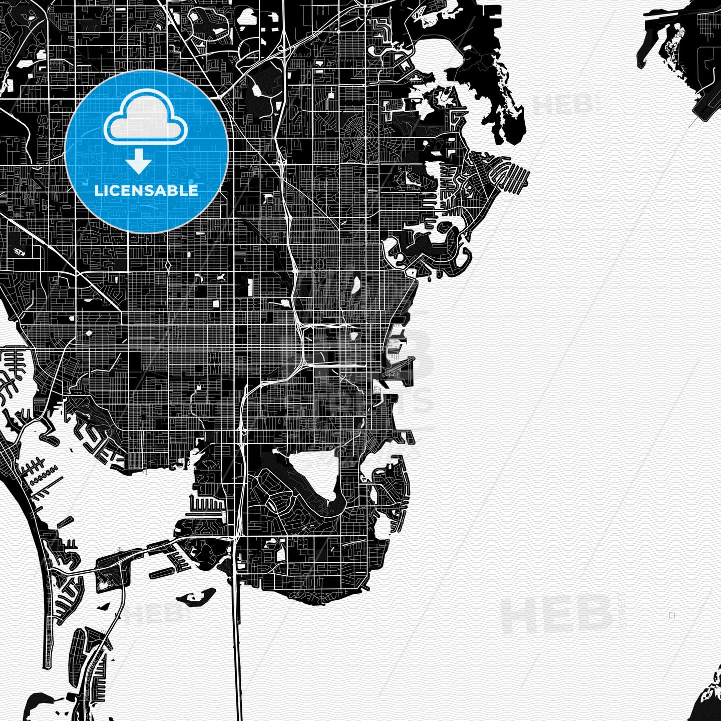 St. Petersburg, Florida, United States, PDF map