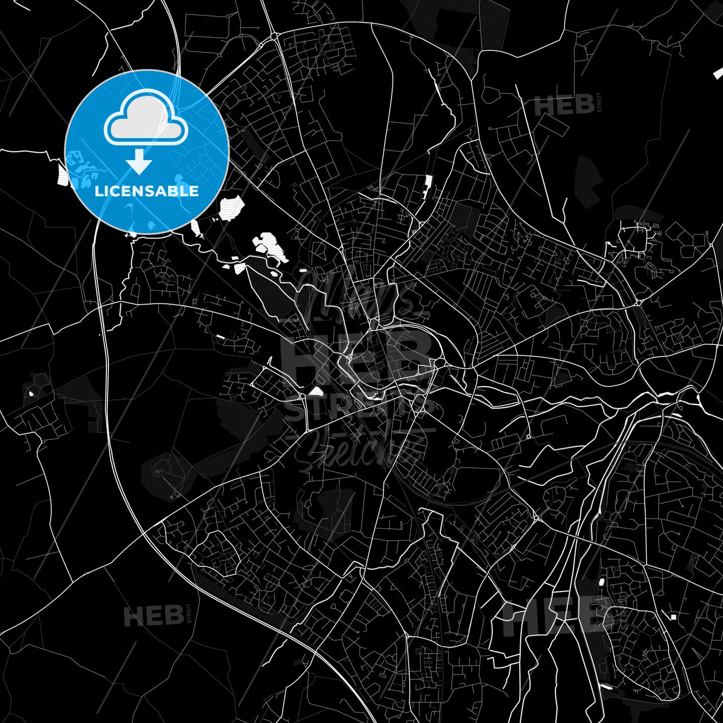 Stafford, England PDF map