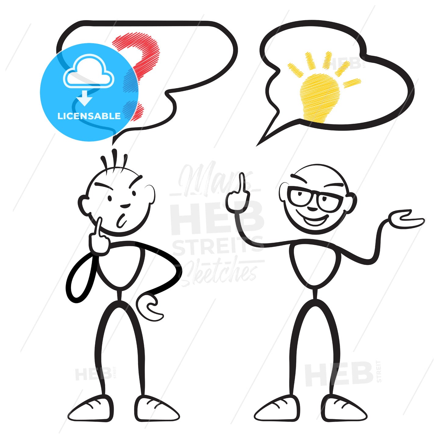 Stick figure questionnaire and idea persona – instant download