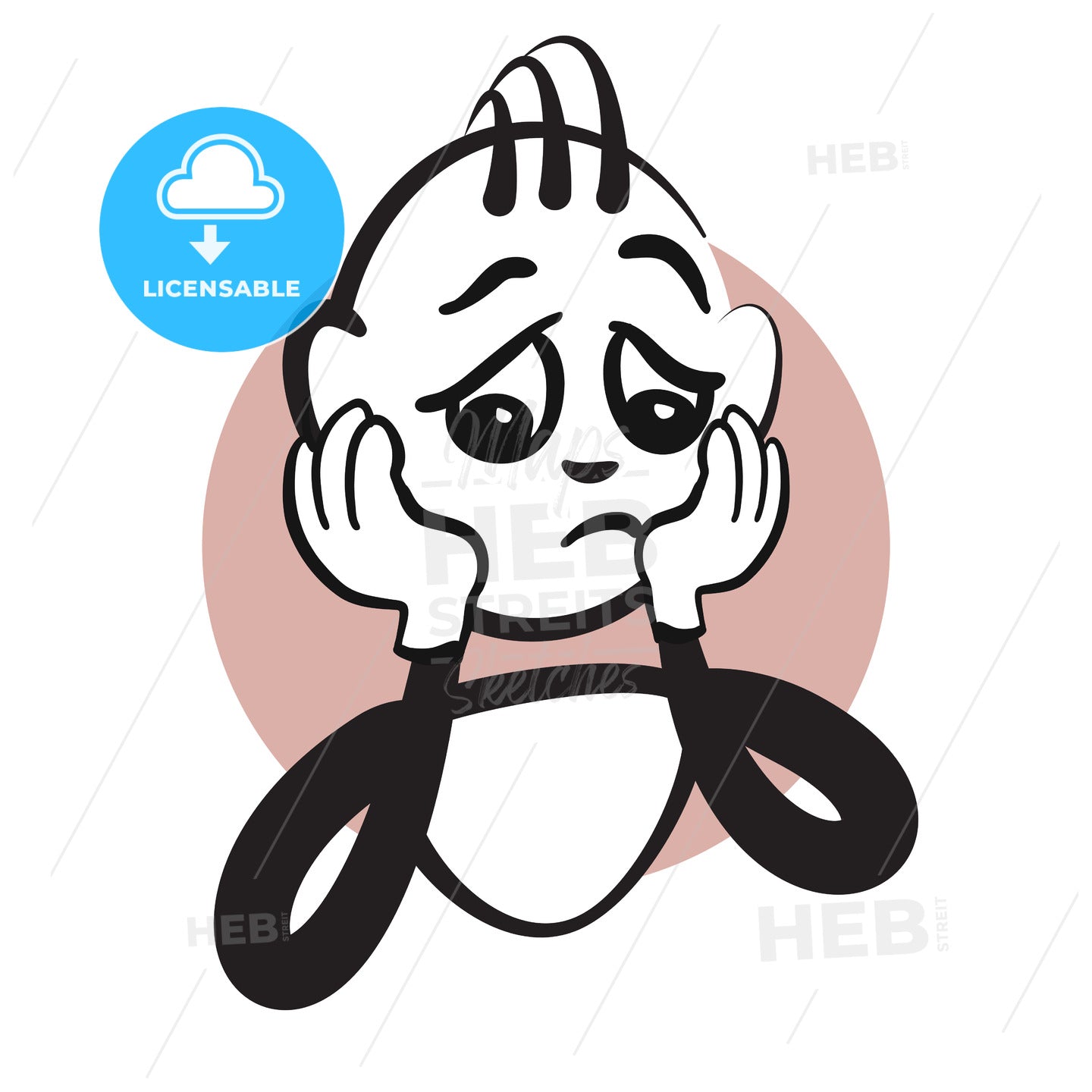 Stickman Emotion sadness – instant download