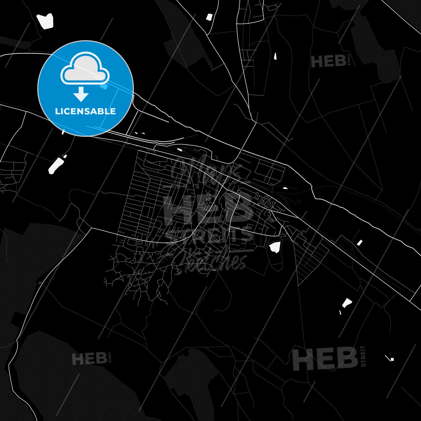Strășeni, Moldova PDF map