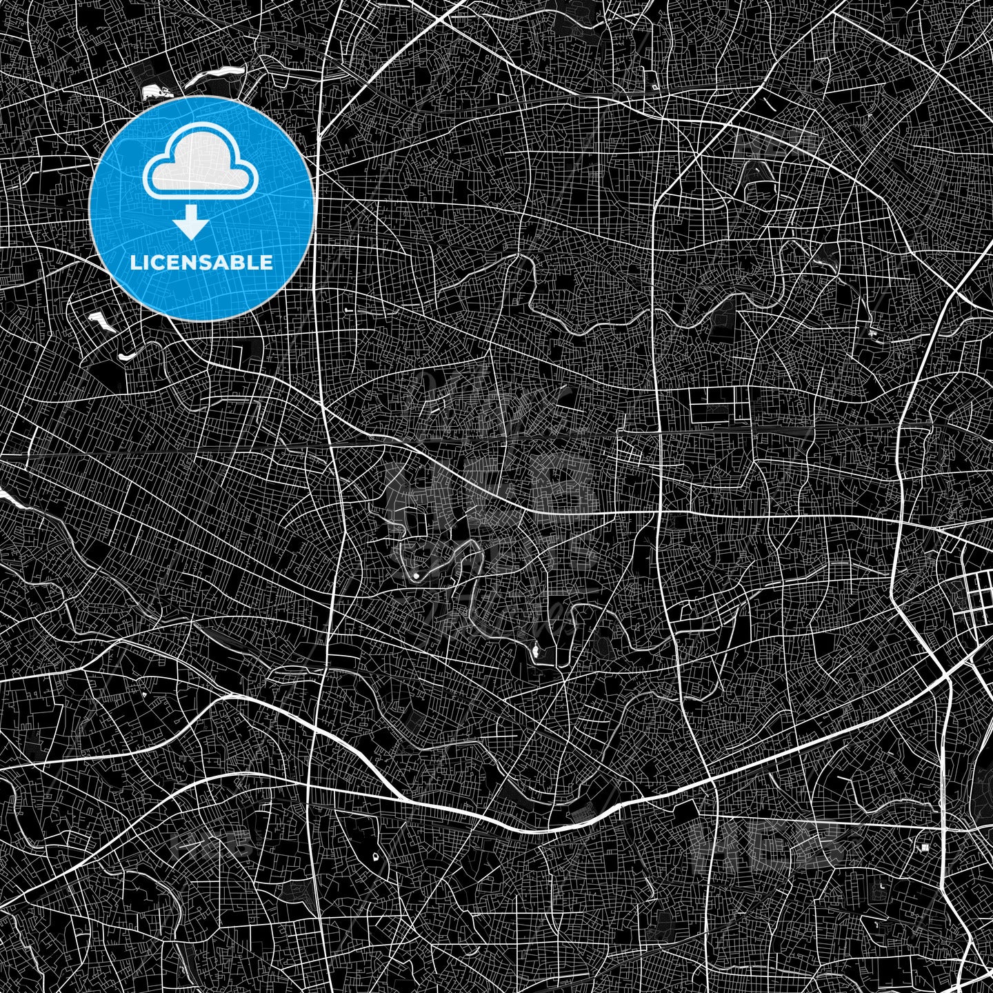 Suginami, Japan PDF map