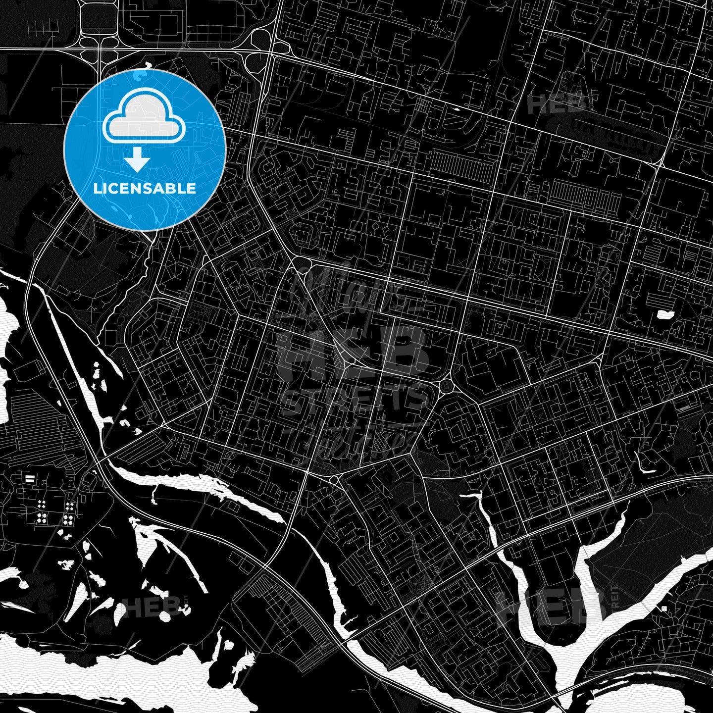 Surgut, Russia PDF map