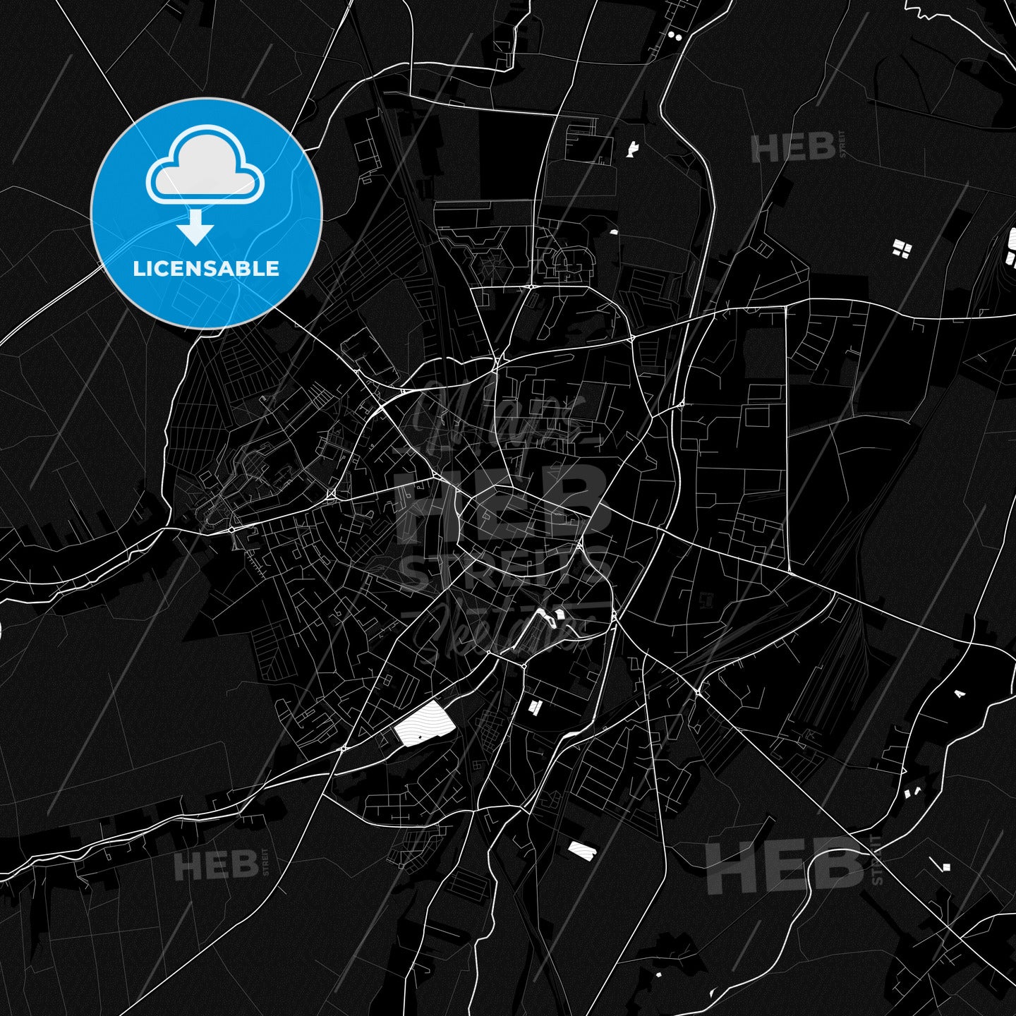 Świdnica, Poland PDF map