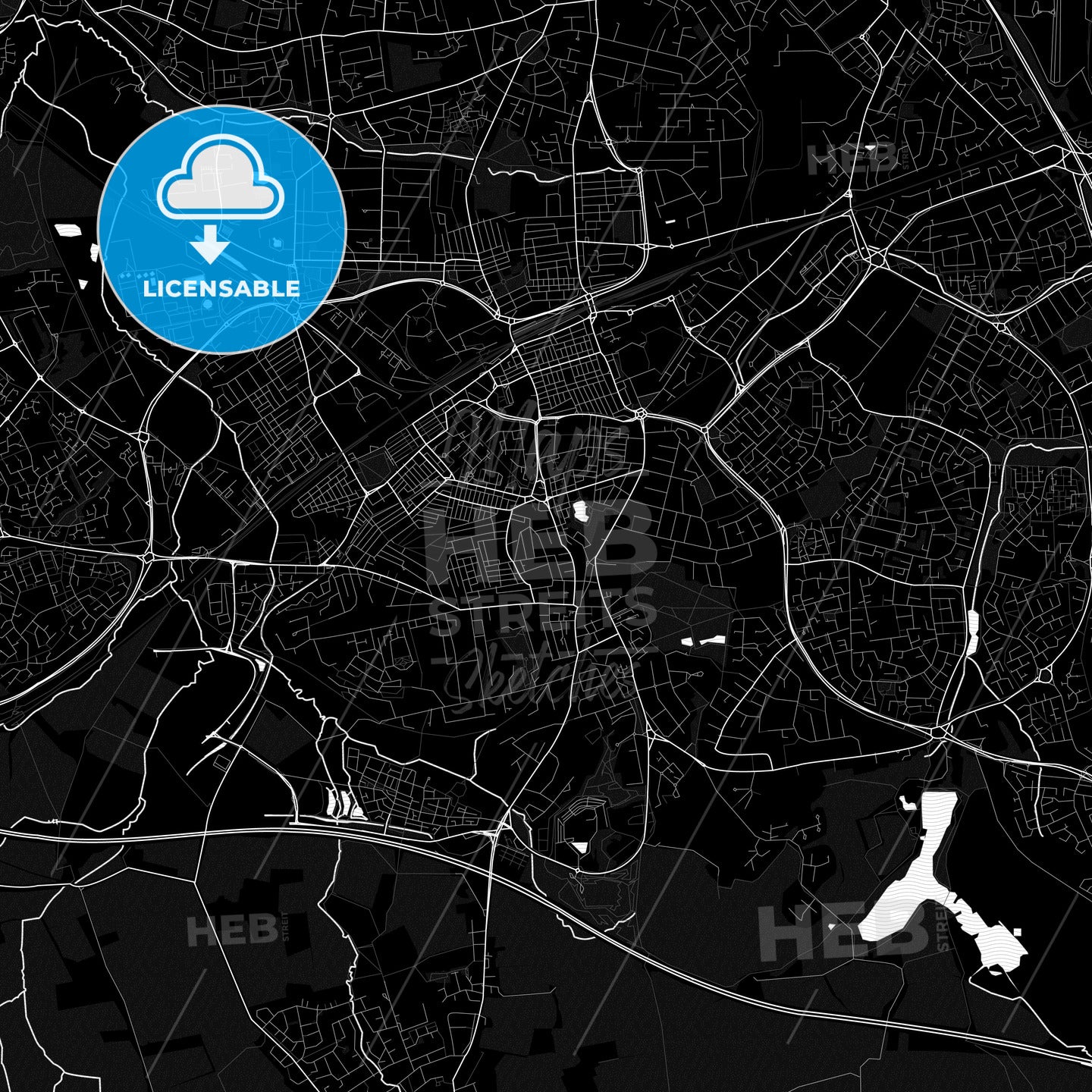 Swindon, England PDF map
