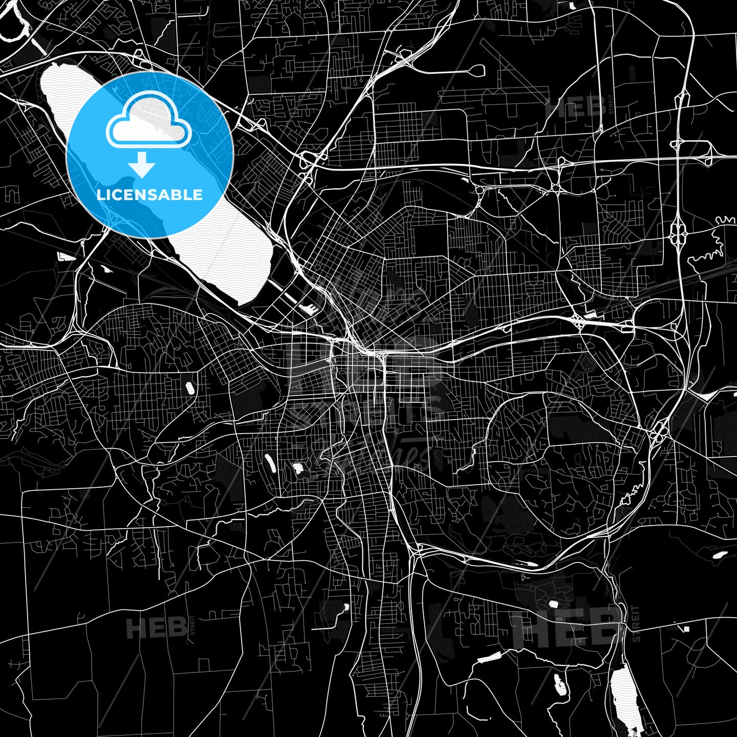 Syracuse, New York, United States, PDF map
