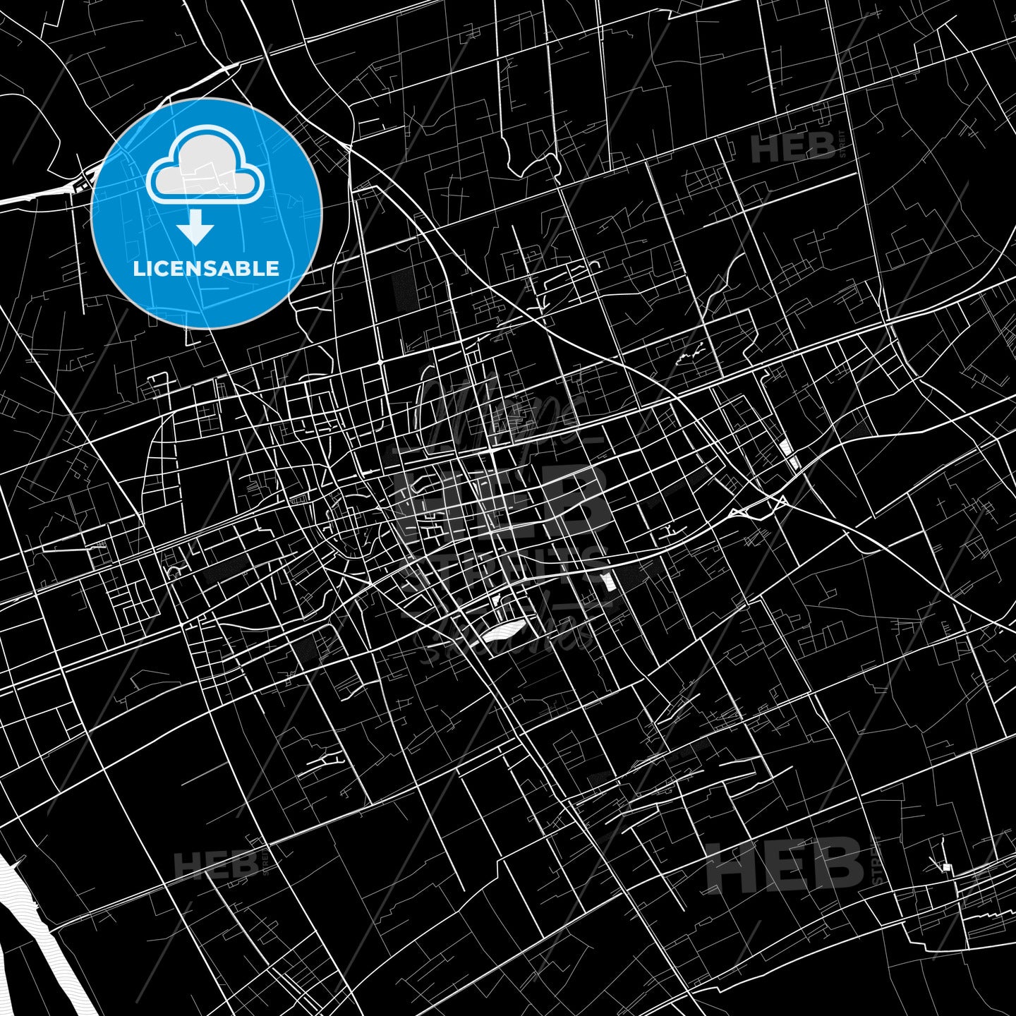 Taixing, China PDF map