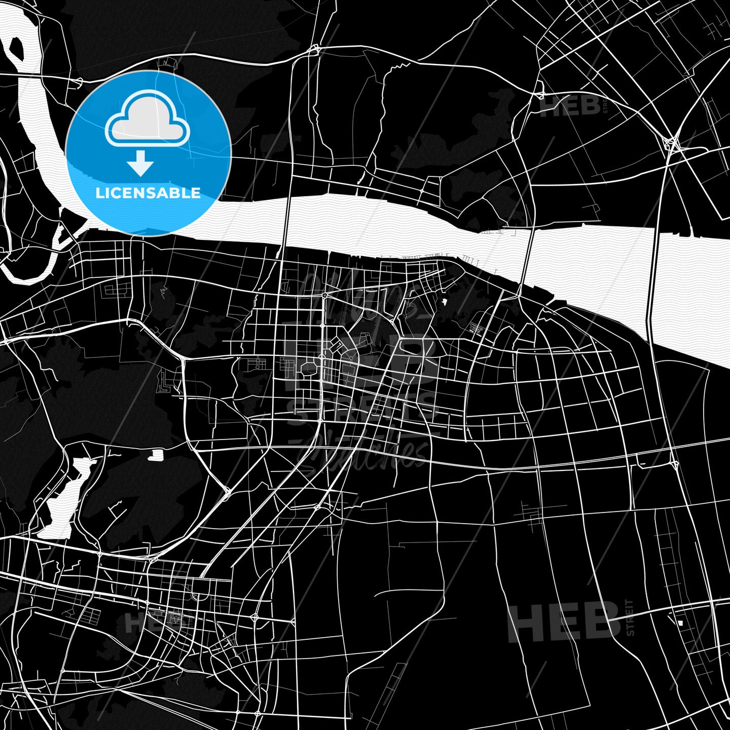 Taizhou, China PDF map