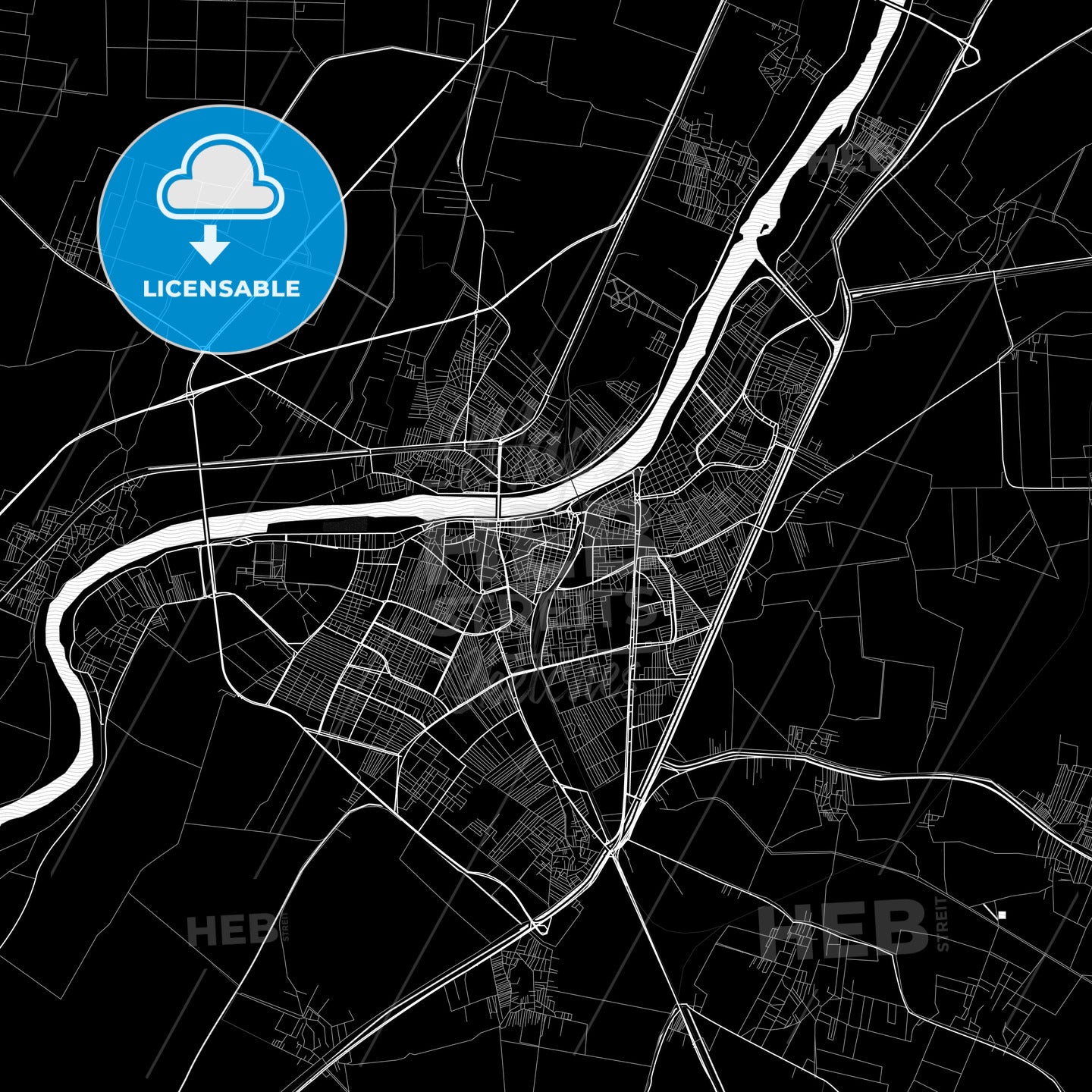 Talkha, Egypt PDF map