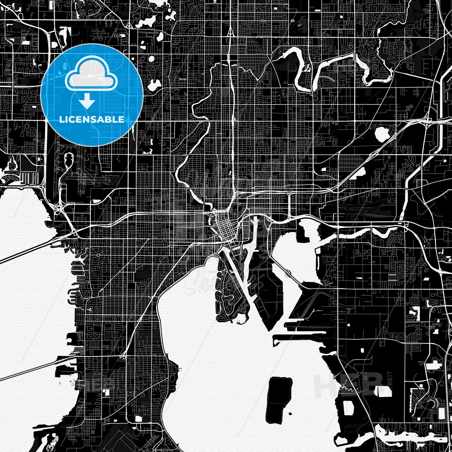 Tampa, Florida, United States, PDF map