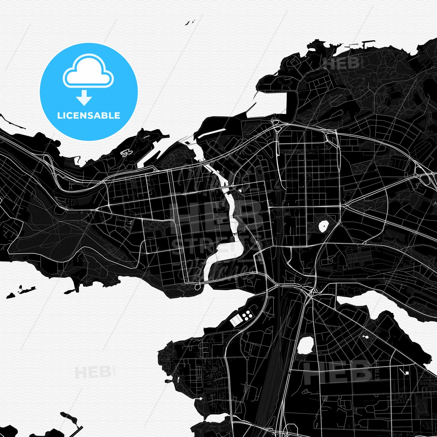 Tampere, Finland PDF map