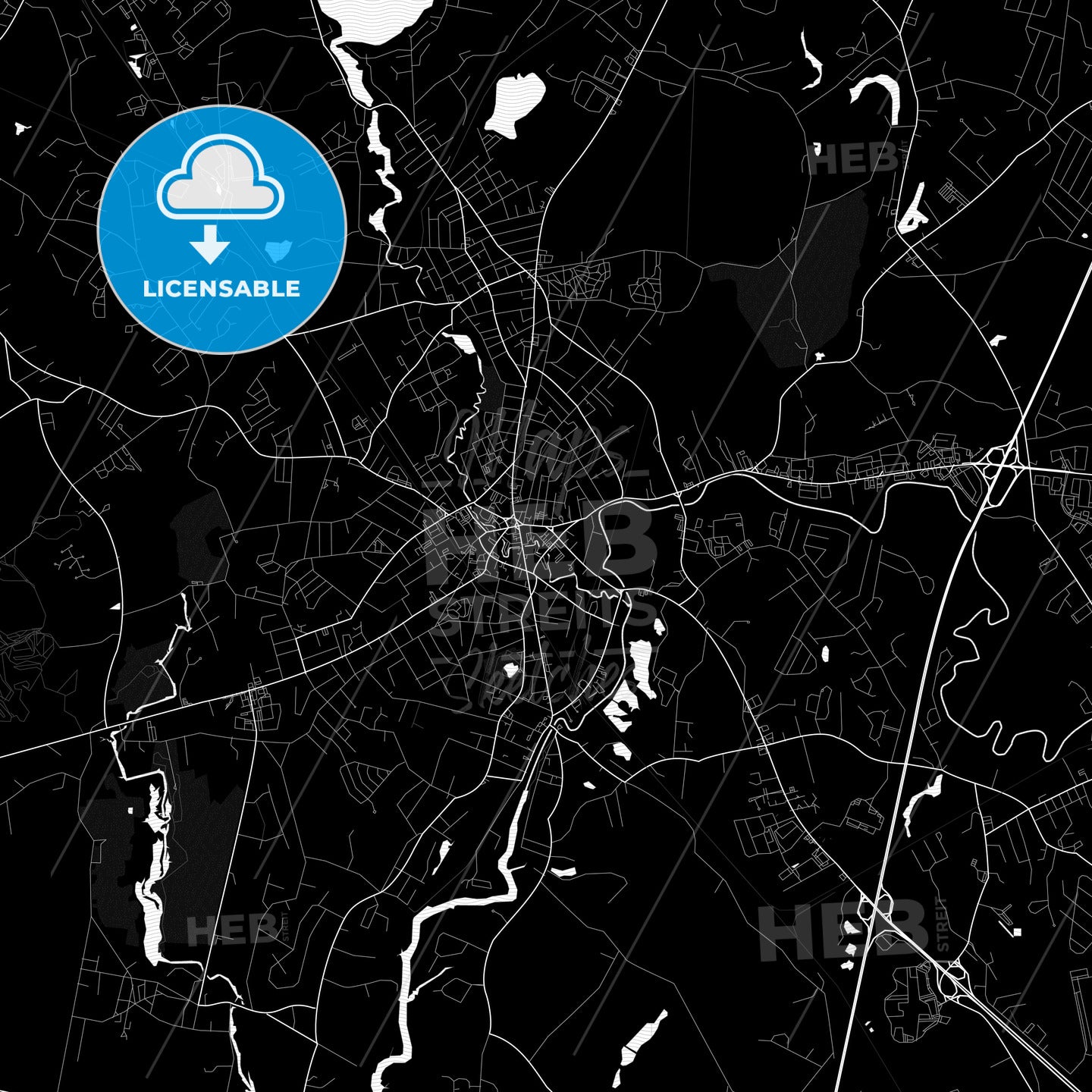 Taunton, Massachusetts, United States, PDF map