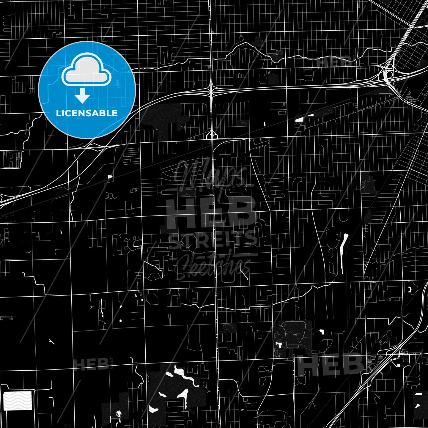 Taylor, Michigan, United States, PDF map