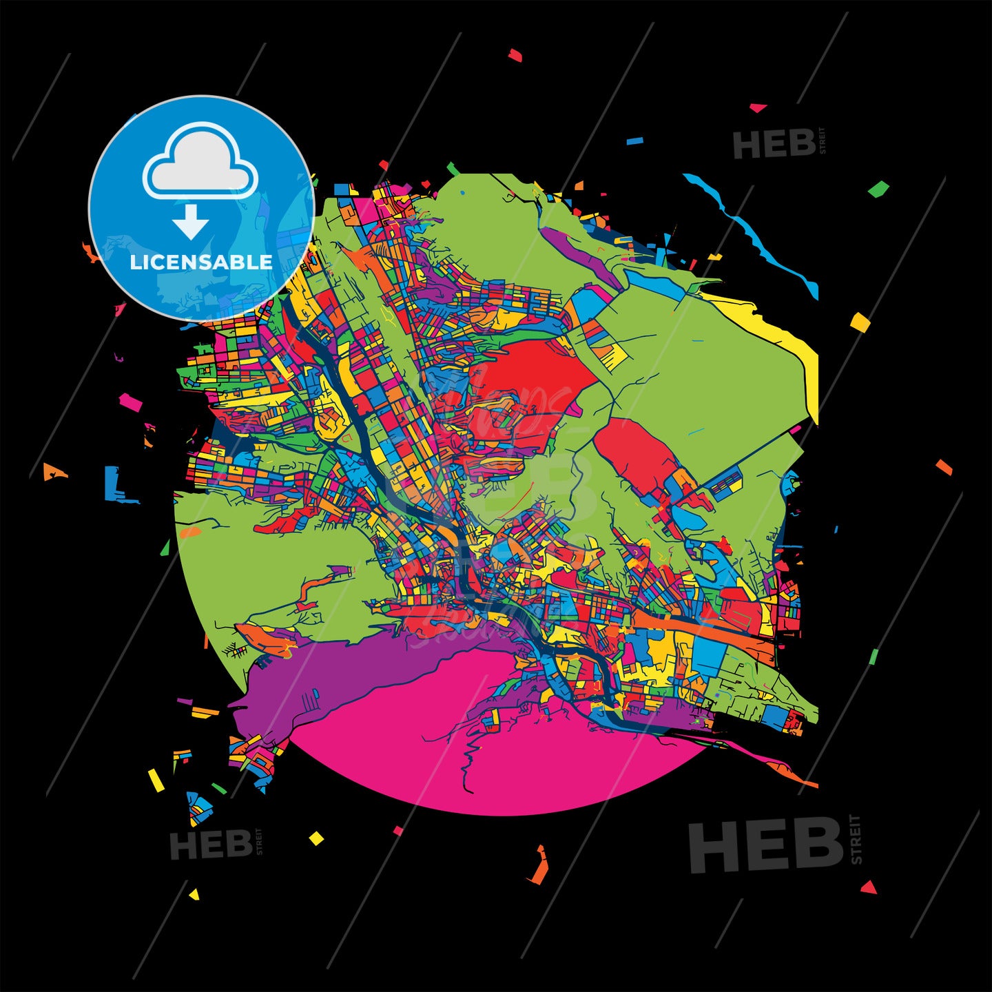 Tbilisi, Georgia, Colorful Artmap