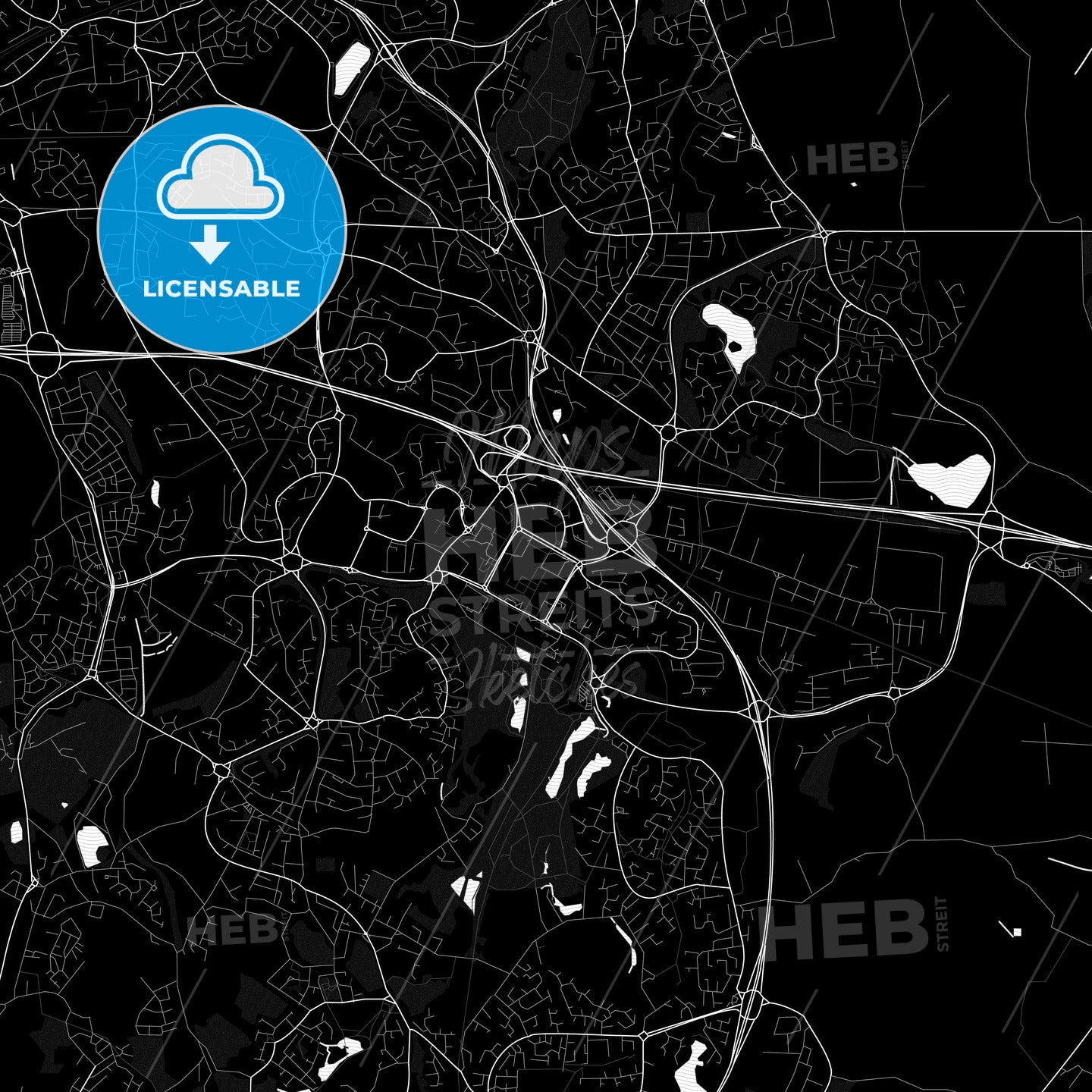 Telford, England PDF map