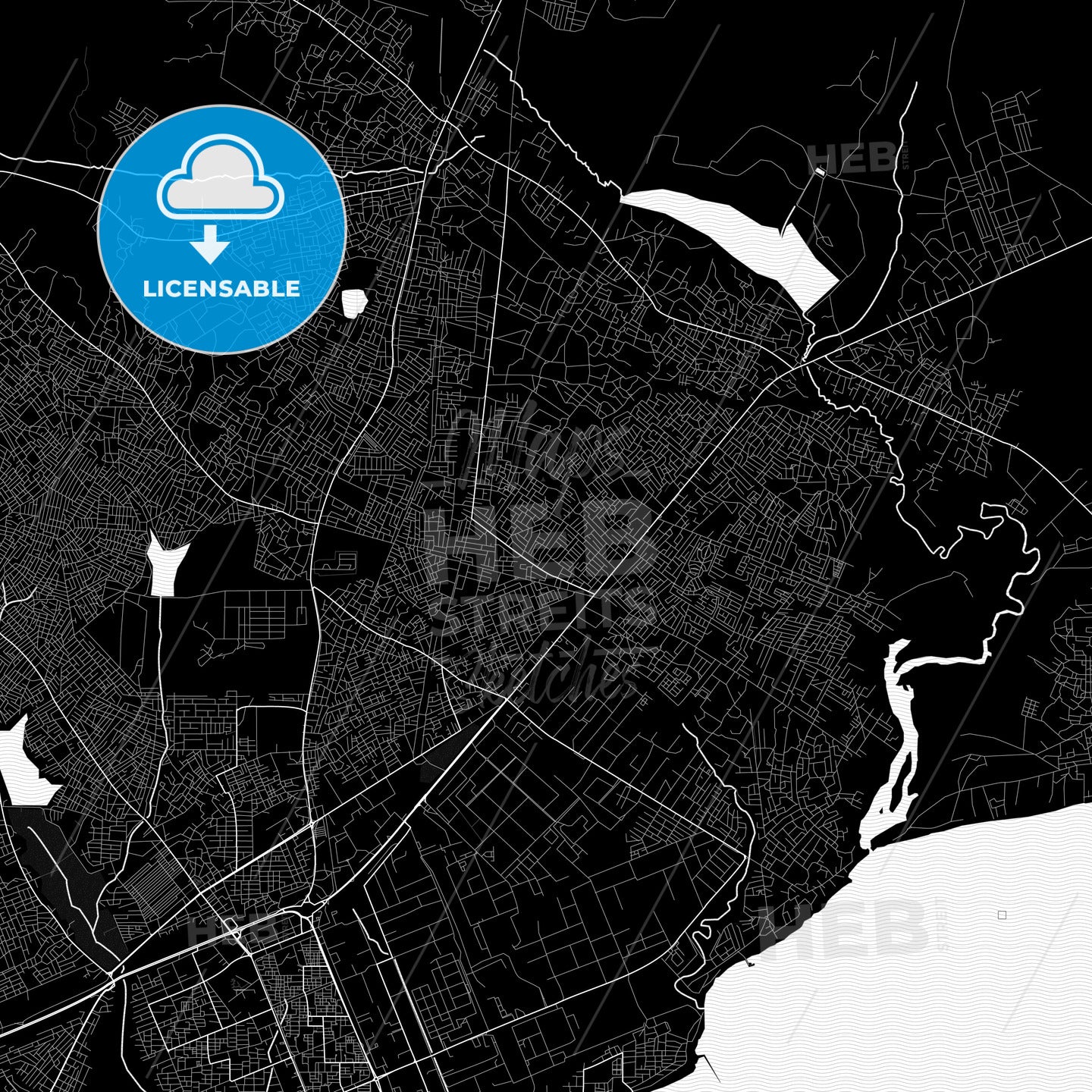 Tema, Ghana PDF map