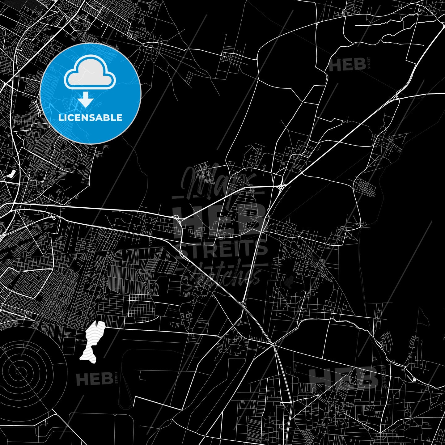 Tepexpan, Mexico PDF map