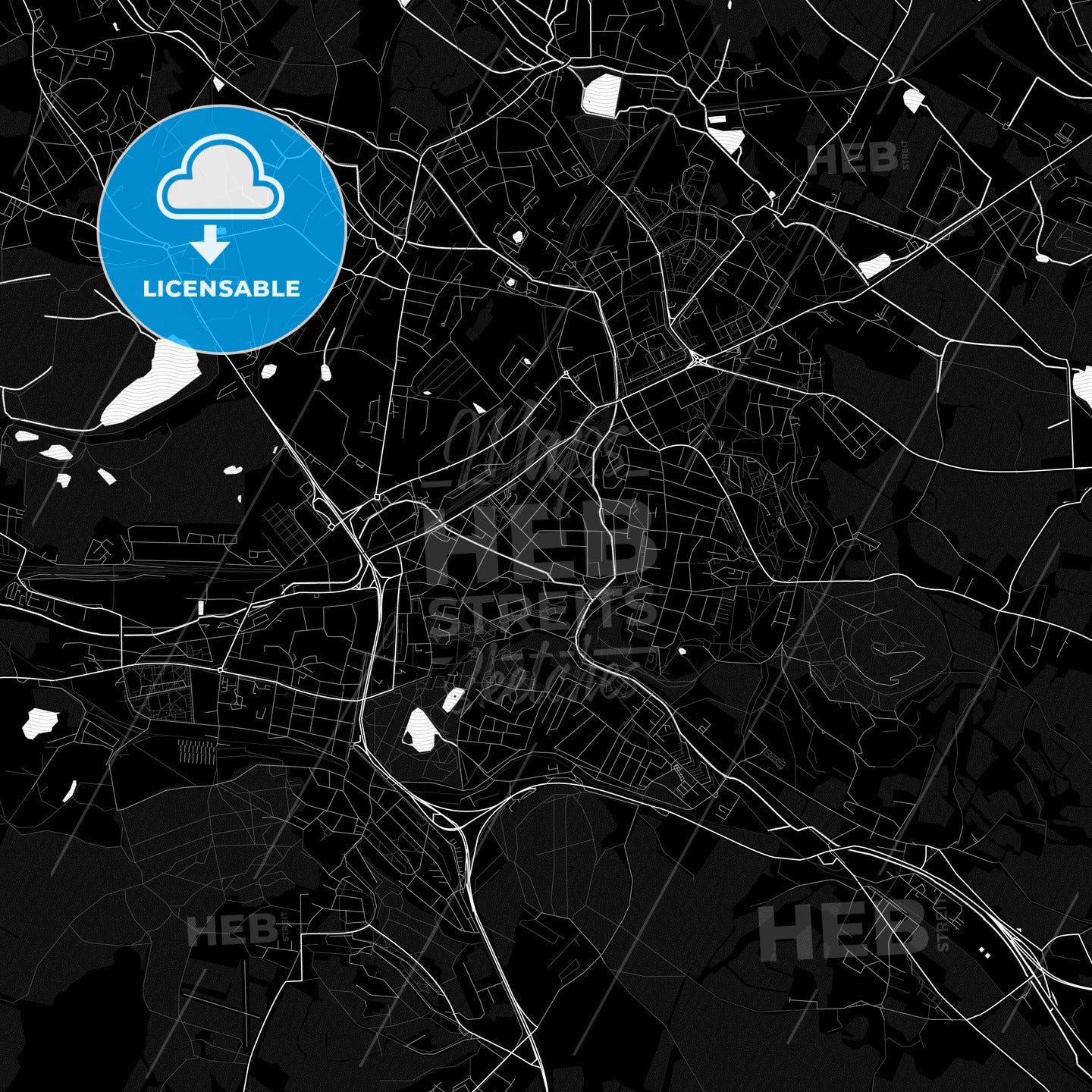 Teplice, Czechia PDF map