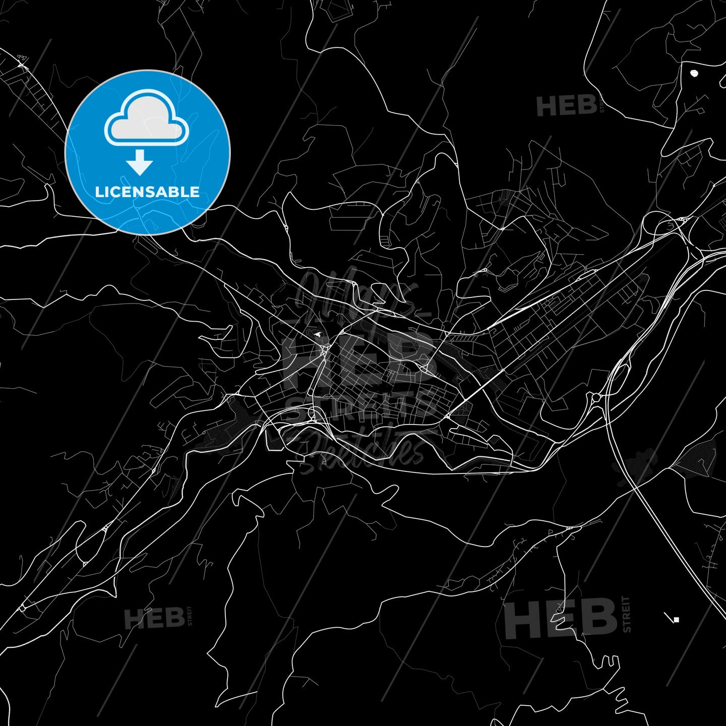 Teramo, Italy PDF map