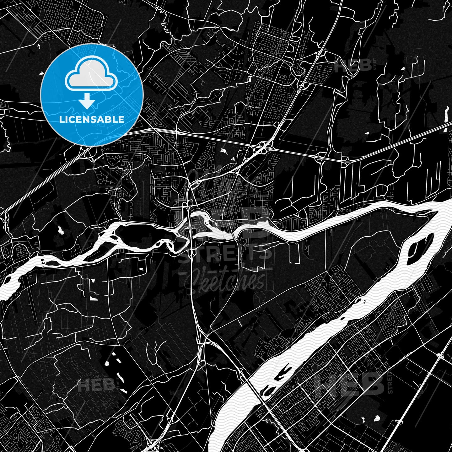 Terrebonne, Canada PDF map