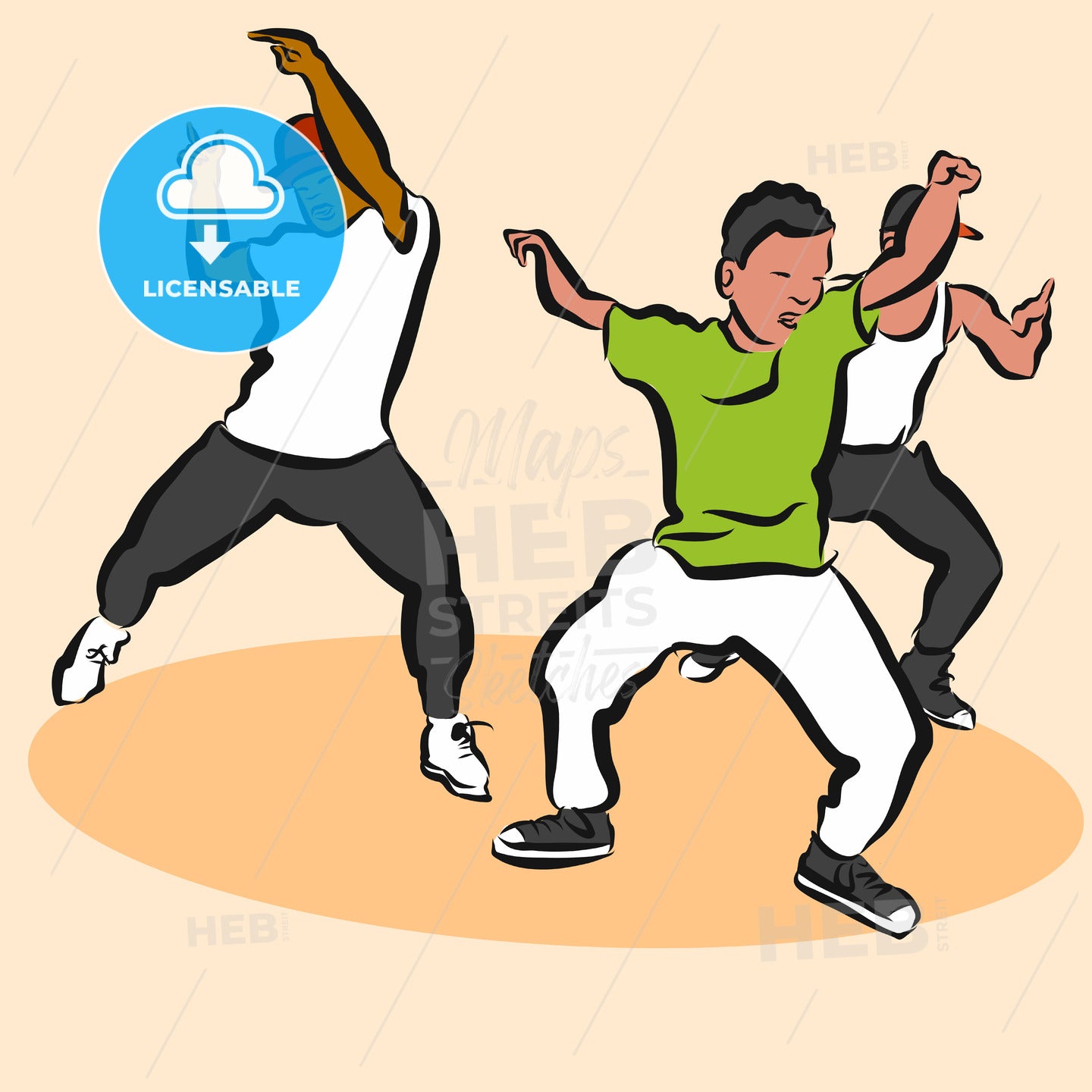 Three Boys, Hip Hop Choreography – instant download