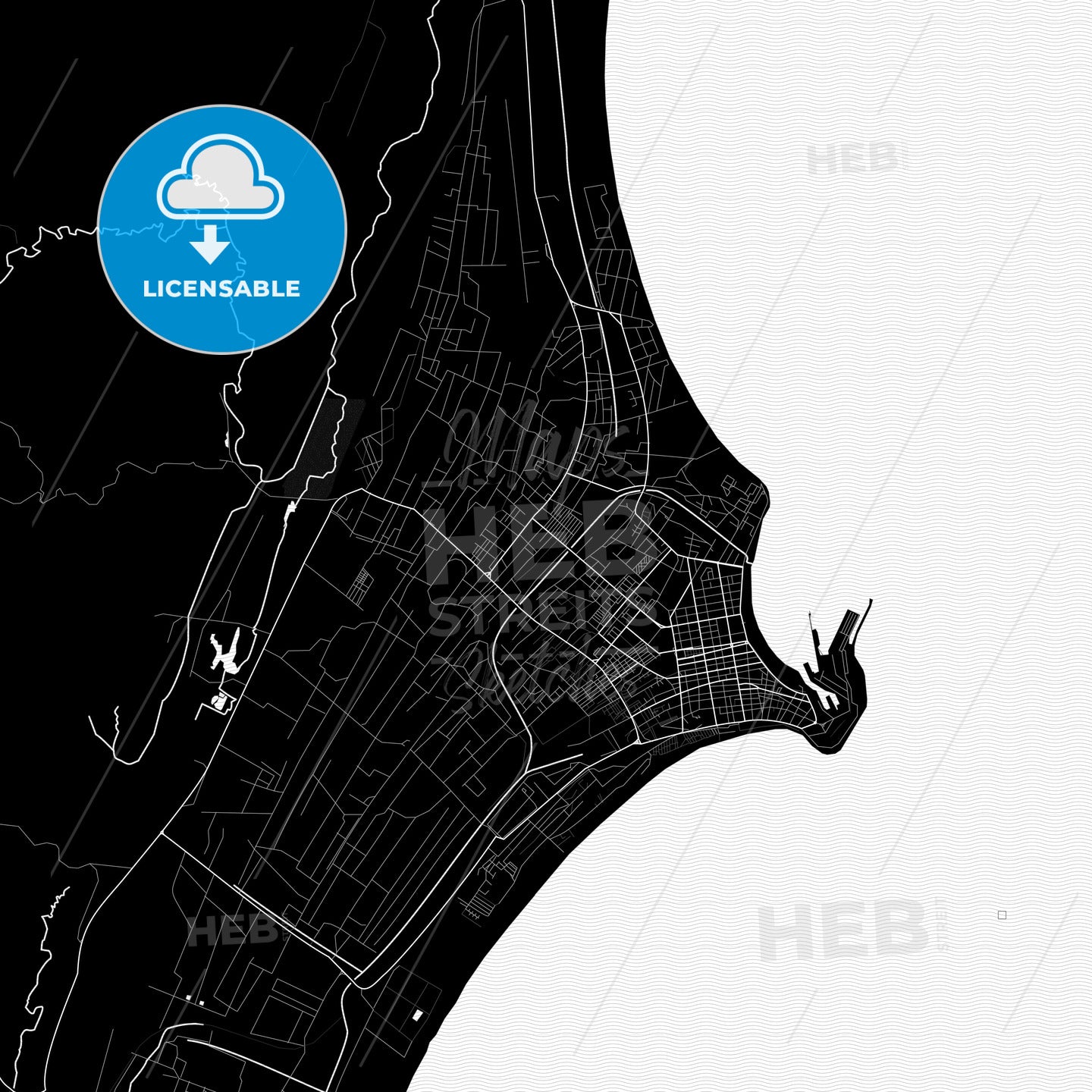 Toamasina, Madagascar PDF map