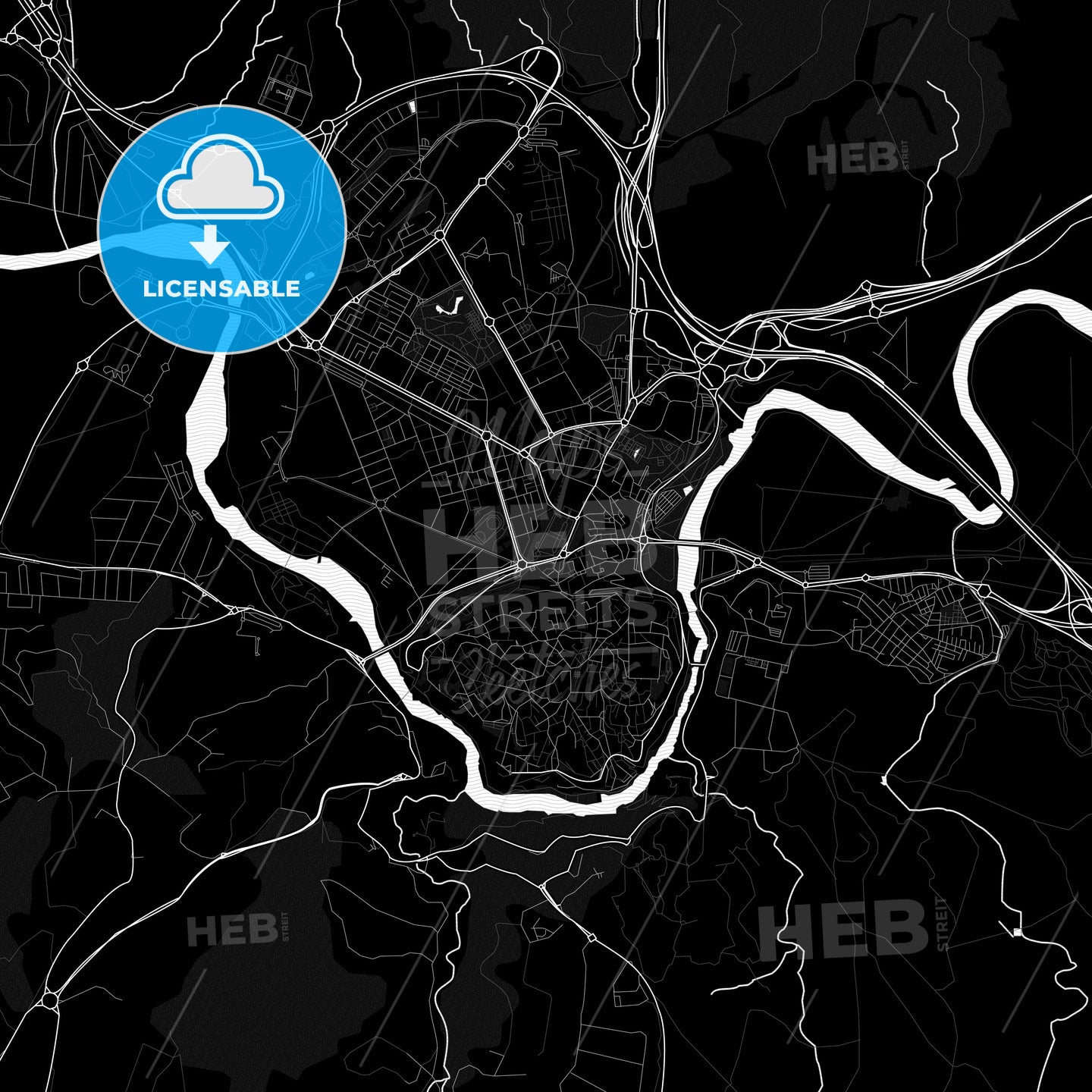 Toledo, Spain PDF map