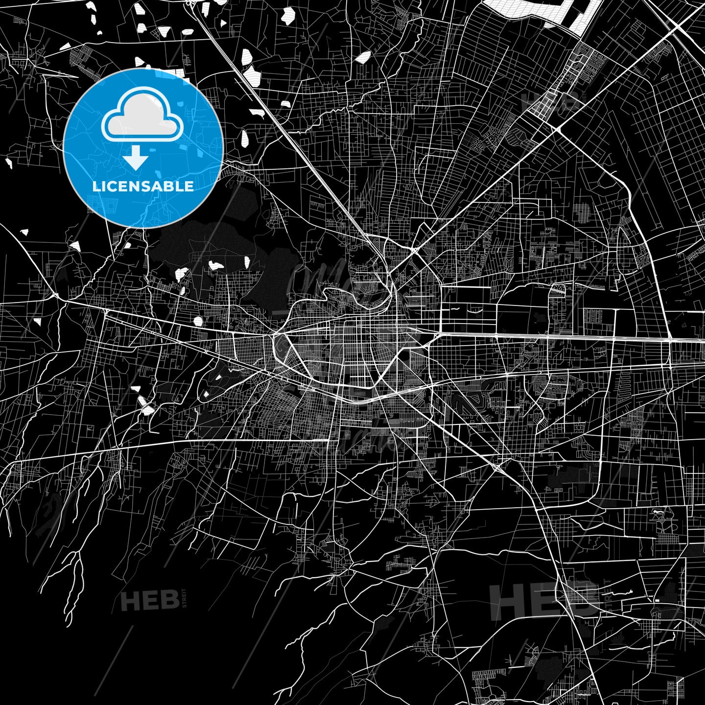 Toluca, Mexico PDF map