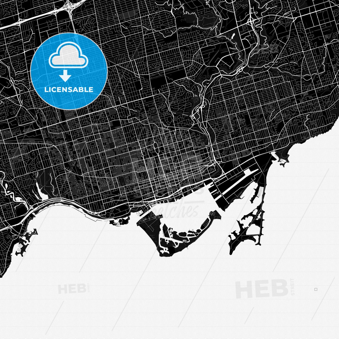 Toronto, Canada PDF map