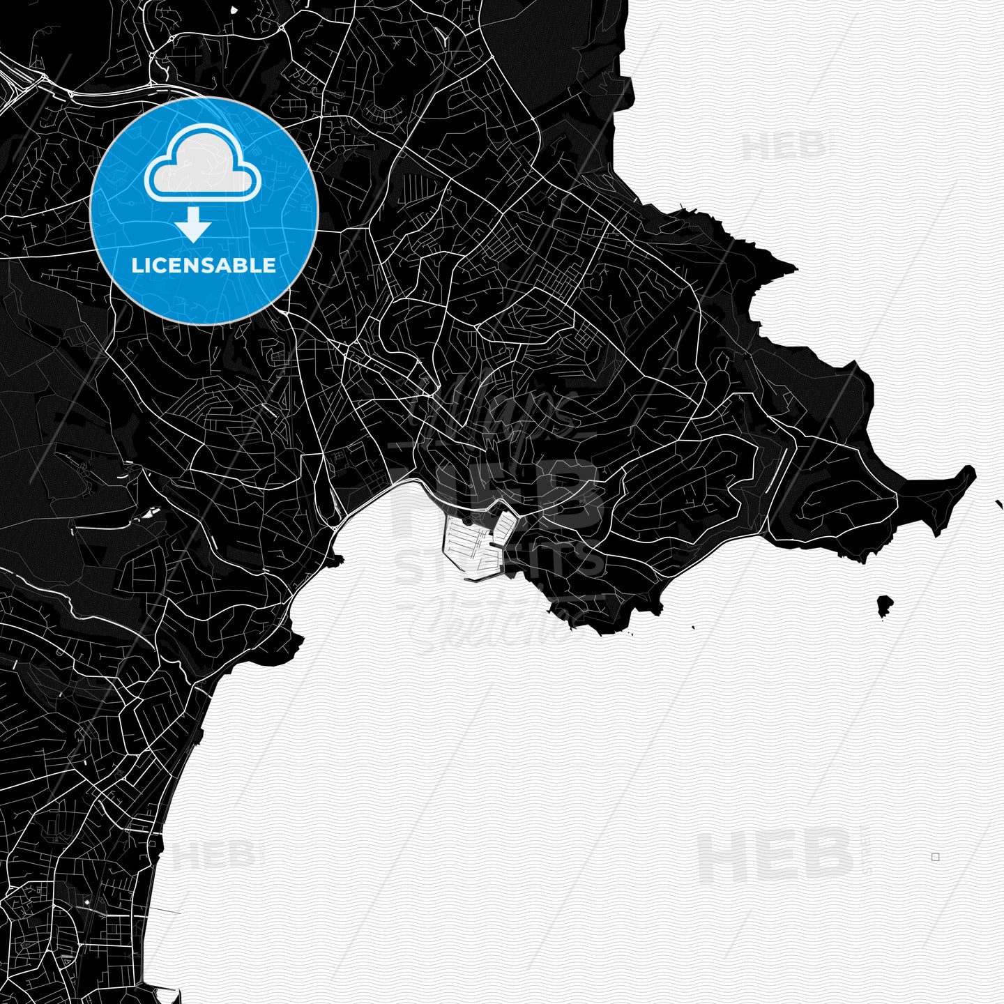 Torquay, England PDF map