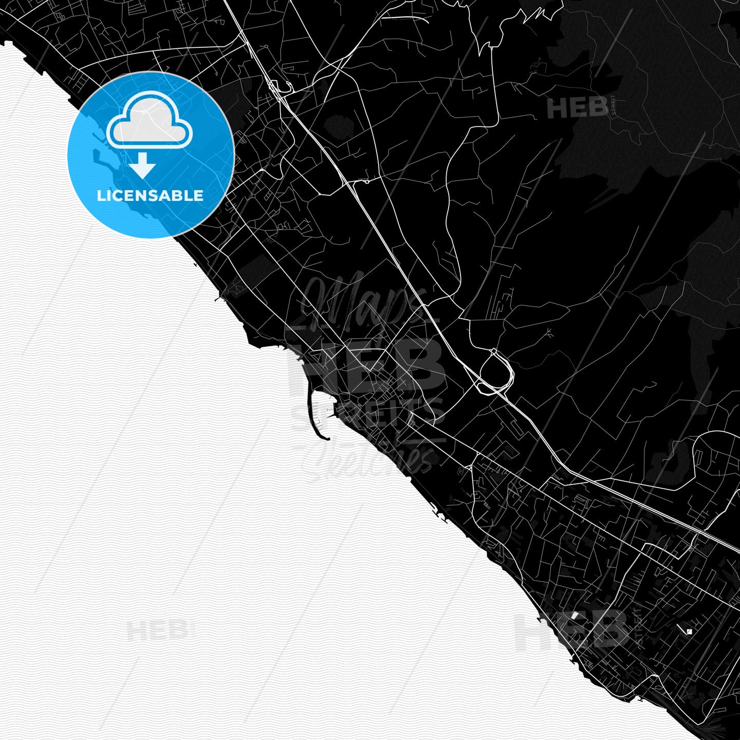 Torre del Greco, Italy PDF map