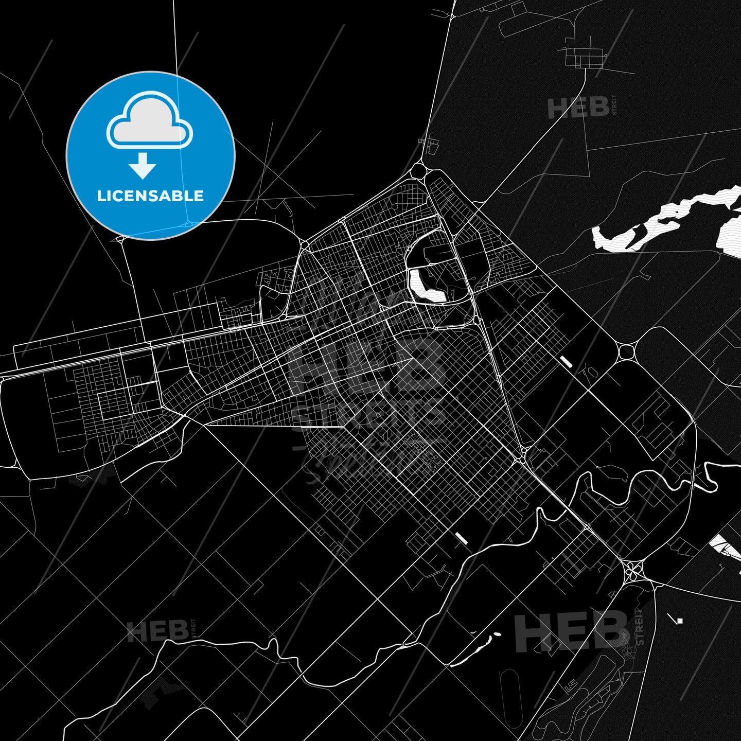 Trelew, Argentina PDF map