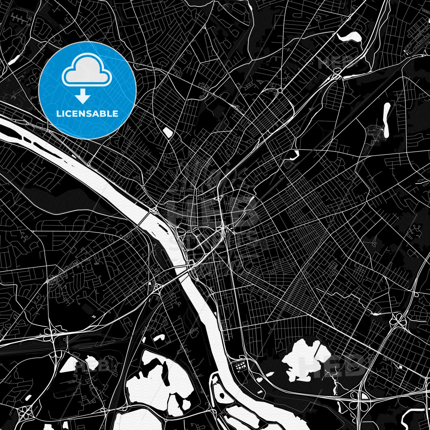 Trenton, New Jersey, United States, PDF map